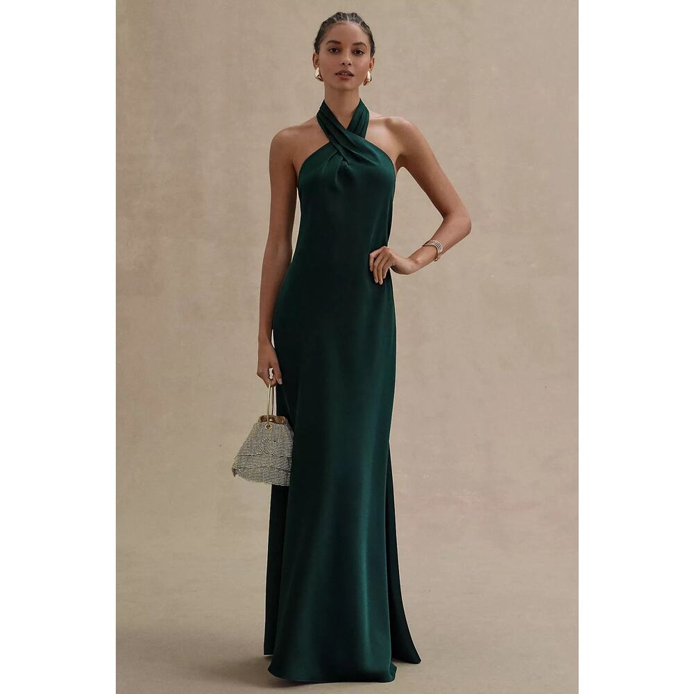 BHLDN Elegant Green Prom Dress XS/0